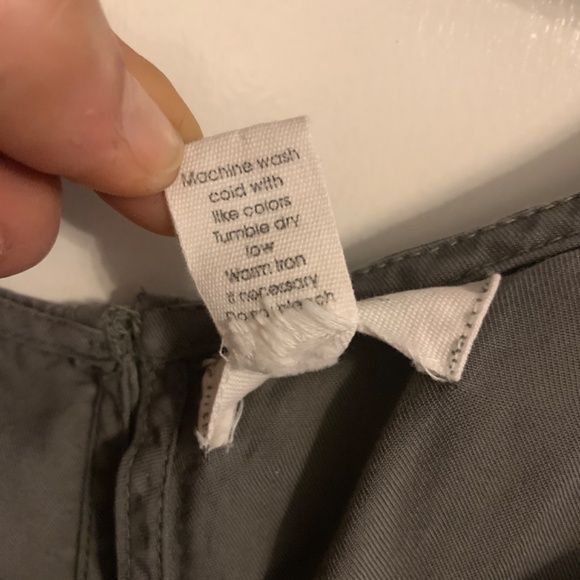 Japna Olive Green Short Sleeve Peep hole back jumper size Lg - Like New - Picture 7 of 8